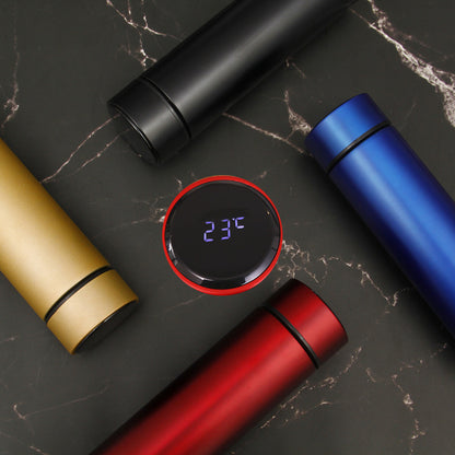 デジタルディスプレイ付き スマート保温カップ ステンレス製 温度管理 水筒 智能温度測定機能付き 温度表示カップ ギフト用