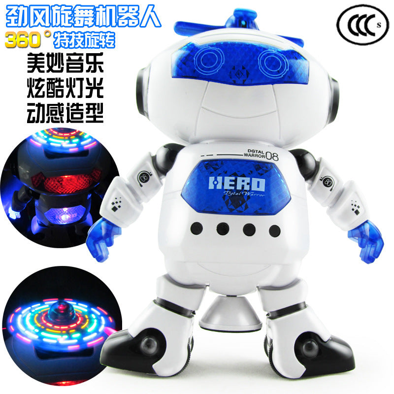 人気の電動ダンシングスペースロボット 屋台やストリートで大人気のホットセールおもちゃ。音楽とライトに合わせてダンスするロボットです。