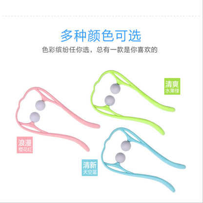 家庭用ネック＆ショルダーマッサージャー｜手動経絡マッサージボール｜オフィス向けツボ押し首・肩リラクゼーション器具