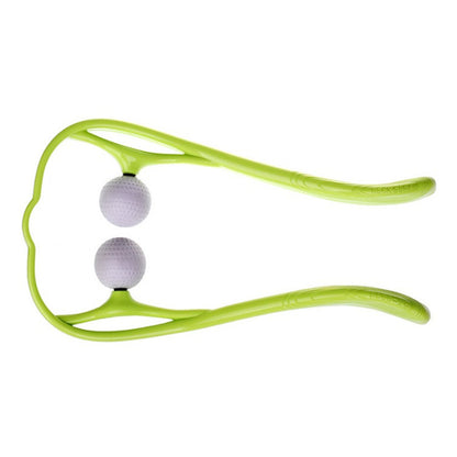 家庭用ネック＆ショルダーマッサージャー｜手動経絡マッサージボール｜オフィス向けツボ押し首・肩リラクゼーション器具