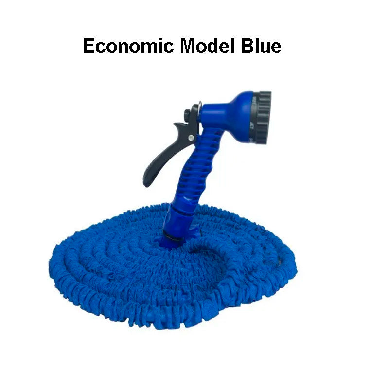 「送料無料 25Ft〜200Ft ガーデンホース 伸縮式マジックフレキシブルホース 霧吹きスプレーガン付き 散水用 EU仕様 プラスチックホース」