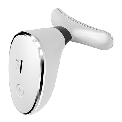 首のシワ取りネックマッサージャー・EMS微電流リフトアップ振動マッサージ・カラフルライト搭載ドルフィンネック美容器・美容機器