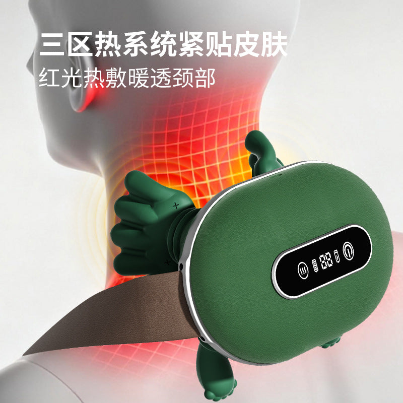 越境用 4D 人型ハンド肩・首マッサージャー｜頸椎マッサージャー｜僧帽筋ネックマッサージャー｜頸椎ケアデバイス