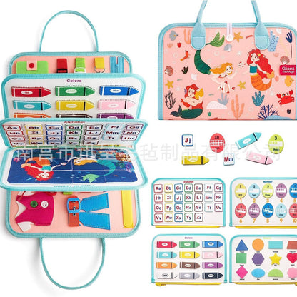 越境販売用 フェルト学習ボード｜幼児教育玩具｜DIY着せ替え学習ボード｜Amazon子供用ビジーボード 卸売対応